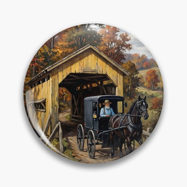 Item preview, Puente cubierto del país amish designed and sold by The She Shed.