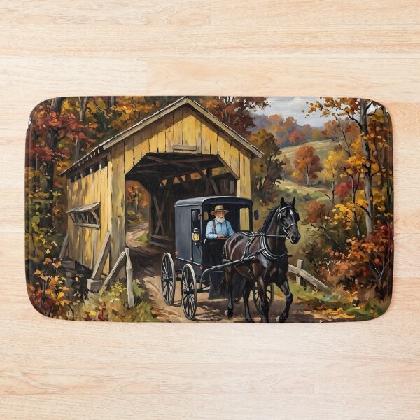 Item preview, Amish Country Covered Bridge designed and sold by The She Shed.
