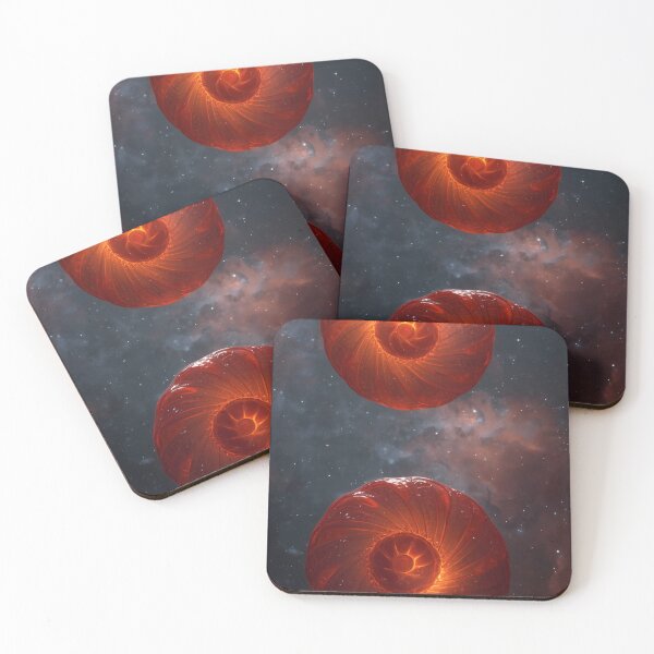Item preview, Floating Red Spiral Spheres In Deep Space designed and sold by monkeybusiness.pt.