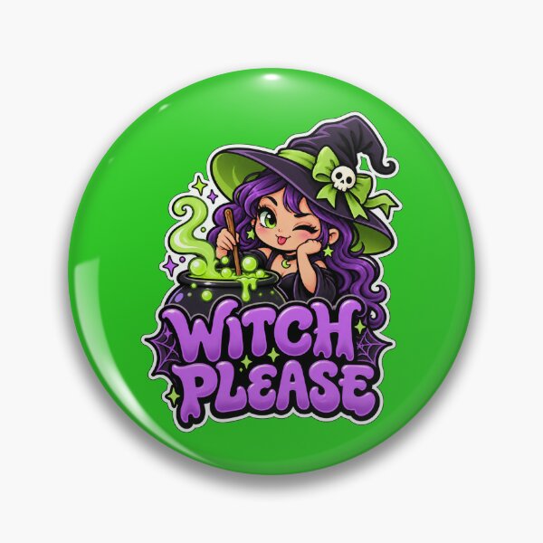 Item preview, Witch Please - Funny Witch Halloween Sticker designed and sold by Visual Dept..