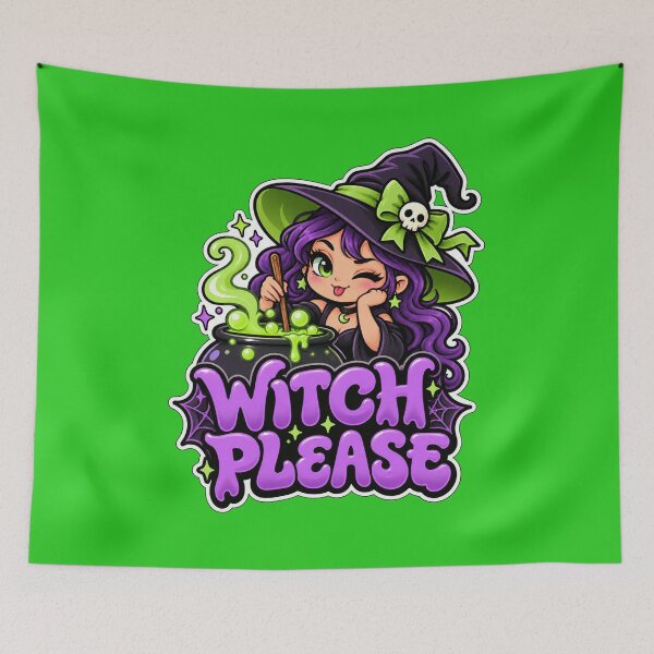 Item preview, Witch Please - Funny Witch Halloween Sticker designed and sold by Visual Dept..