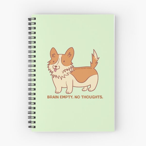 Artikelvorschau, Gehirn leer. Keine Gedanken. entworfen und verkauft von Brooke Palmer Design.