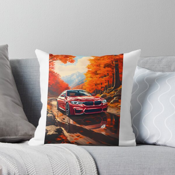 Item preview, Sport Sedan Driving on Scenic Autumn Mountain Road Landscape designed and sold by Zyla Graphic.