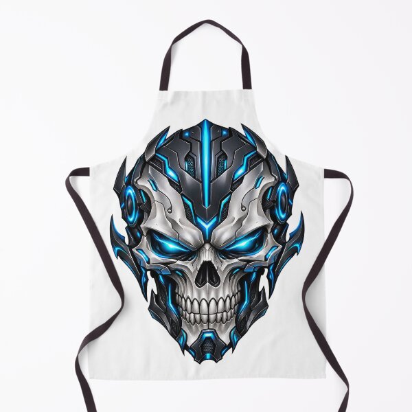 Item preview, Cyber Armor Skull designed and sold by syotos-ai.