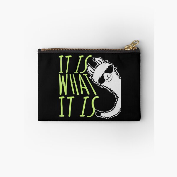 Item preview, It Is What It Is Inspirational Quote Logo Text Llama Sunglasses designed and sold by shirt-o-mat.