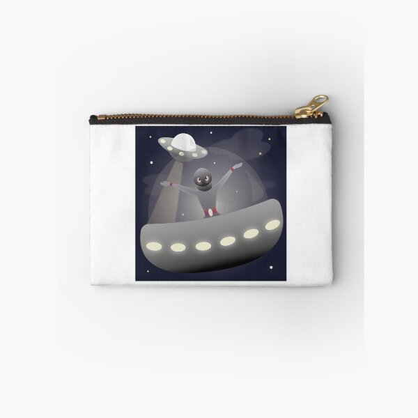 Item preview, Retro Ninja Alien in UFO designed and sold by Qoyllur.