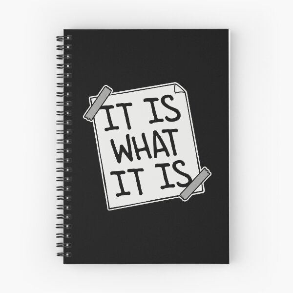 Item preview, It Is What It Is Inspirational Quote Logo Text designed and sold by shirt-o-mat.