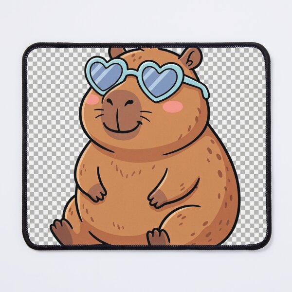 Item preview, Cool Capybara With Sunglasses designed and sold by Elhocinr.