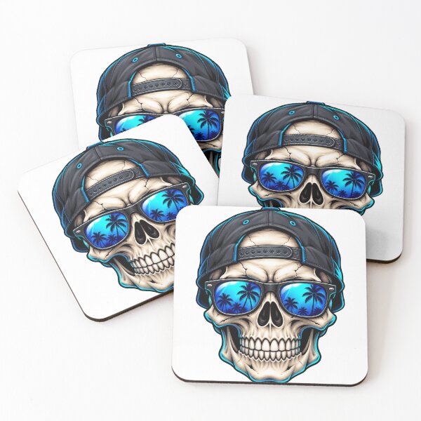 Aperçu de l'œuvre Tropical Shades Skull créée et vendue par syotos-ai.