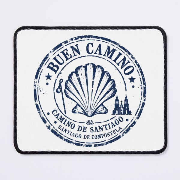 Item preview, Buen Camino Pilgrim Stamp – Camino de Santiago Scallop Shell designed and sold by Studio Pico.