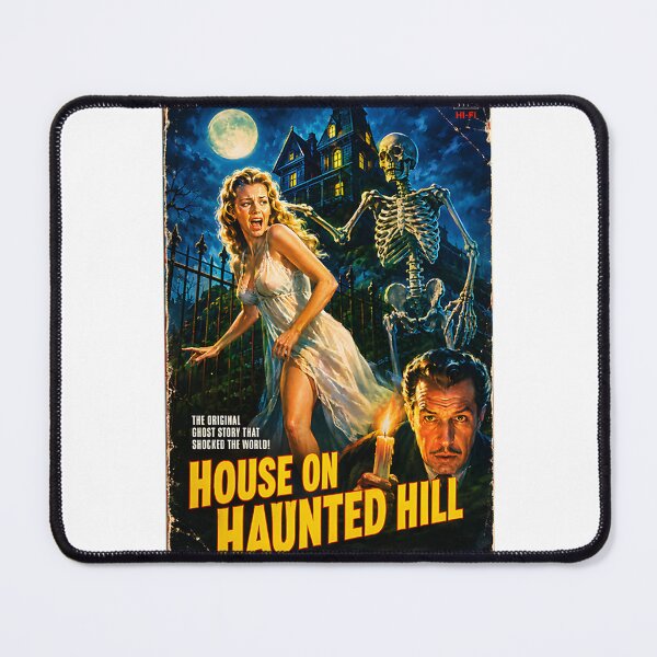Item preview, House on Haunted Hill Vintage Horror Cult Classic B Movie Retro Design designed and sold by Kingkee.