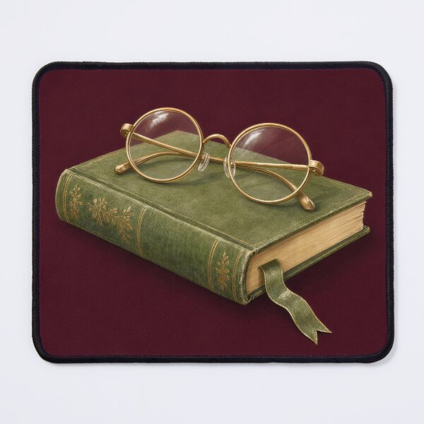Item preview, Reading Glasses Cozy Book Lover Illustration | Bookish Wall Art designed and sold by FixationStudio.
