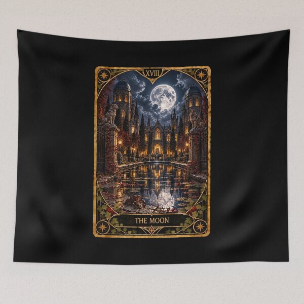 Item preview, Dark Academia Tarot Card Prints: Thr Moon designed and sold by PinUpPizzazz.