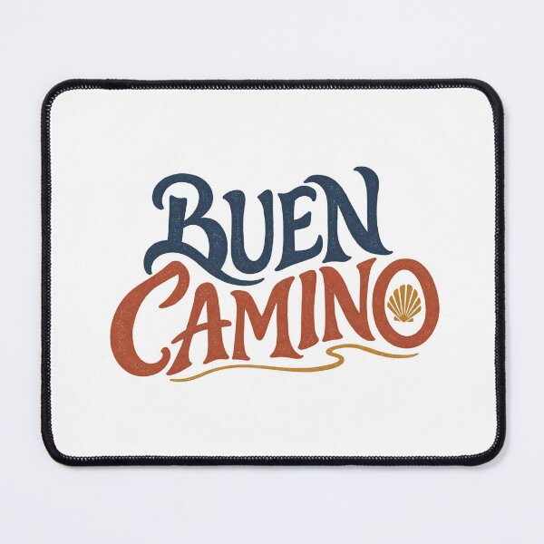 Item preview, Buen Camino Retro Typography – Camino de Santiago Scallop Shell designed and sold by Studio Pico.