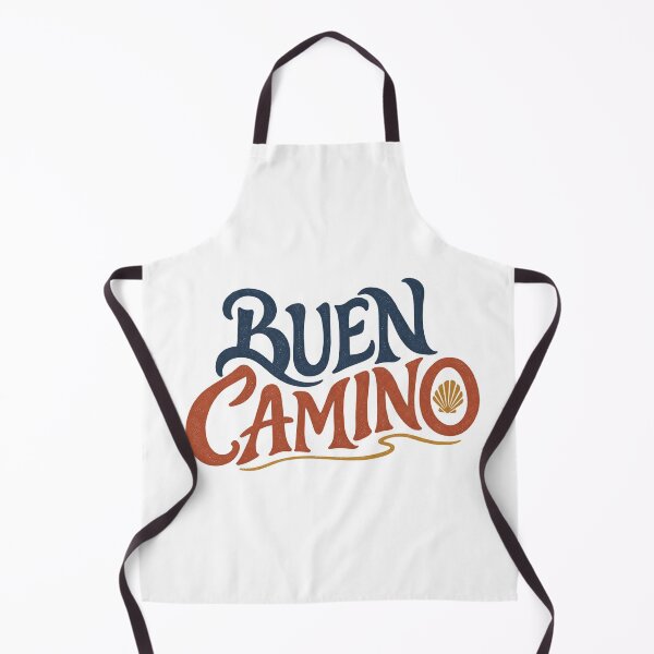 Artikelvorschau, Buen Camino Retro Typografie – Camino de Santiago Jakobsmuschel entworfen und verkauft von Studio Pico.