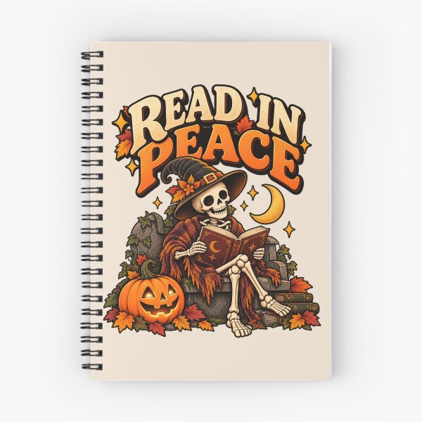 Item preview, Read In Peace Skeleton Book Lover Halloween designed and sold by Stikaro.