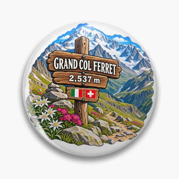 Item preview, Grand Col Ferret - Italy, Switzerland Alpine Pass designed and sold by Myra365Art.