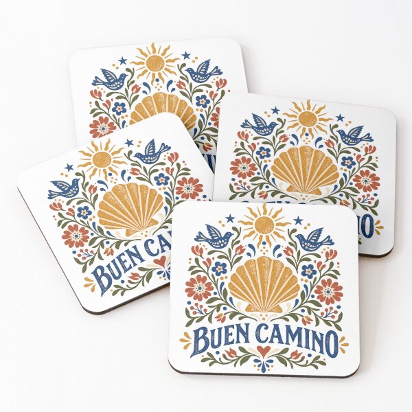 Item preview, Arte Popular del Buen Camino – Concha de Vieira y Diseño Floral del Camino de Santiago designed and sold by Studio Pico.