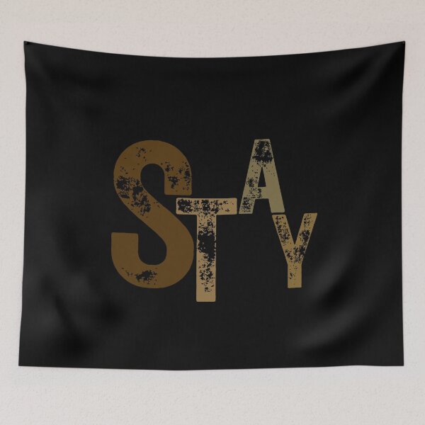 Item preview, STAY Vintage Distressed Typography | Retro Minimalist Streetwear Design designed and sold by Detroja Typography.