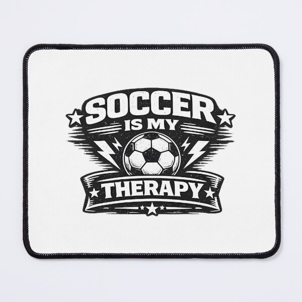 Item preview, Soccer Is My Therapy Inspirational Sports Quote Design designed and sold by JoeyQueso.