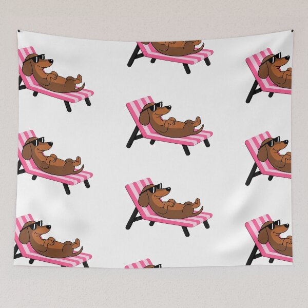 Item preview, Dachshund Summer designed and sold by LuloCreative.