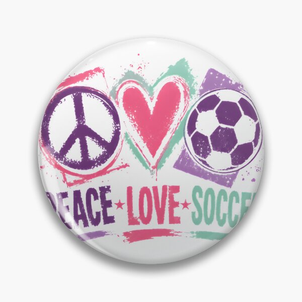 Item preview, Peace Love Soccer Fan Athlete Design for Sports Enthusiasts designed and sold by JoeyQueso.