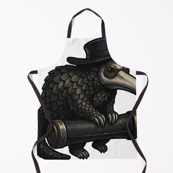 Item preview, Gothic Plague Doctor Pangolin on a Leather Scroll Case — Dark Familiar Emblem designed and sold by IllumeInk.