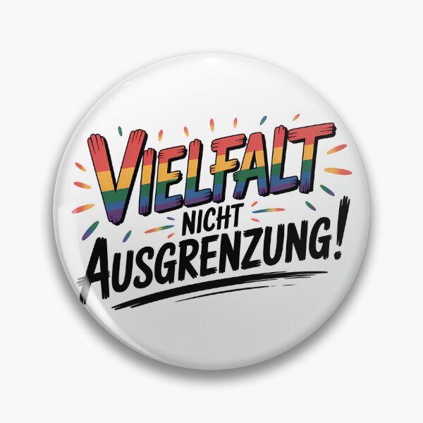 Item preview, Vielfalt nicht Ausgrenzung - Linke Antifa Sticker designed and sold by LoFizzy.