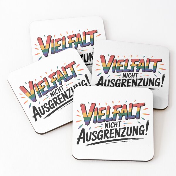 Item preview, Vielfalt nicht Ausgrenzung - Linke Antifa Pegatina designed and sold by LoFizzy.