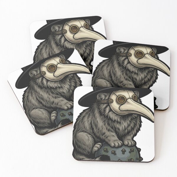 Item preview, Gothic Plague Doctor Pallas's Cat on a Clove Pomander — Dark Familiar Emblem designed and sold by IllumeInk.
