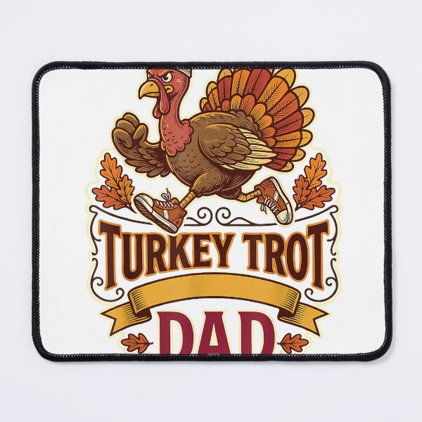 Item preview, Funny Turkey Trot Dad Thanksgiving Running Race Day Runner T-Shirt designed and sold by gidget-gadget.