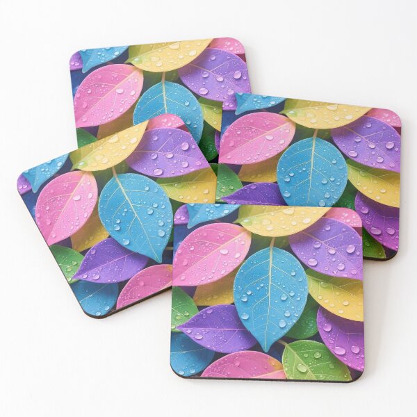 Item preview, Colorful Autumn Leaves with Dew Drops designed and sold by DKSH1234.