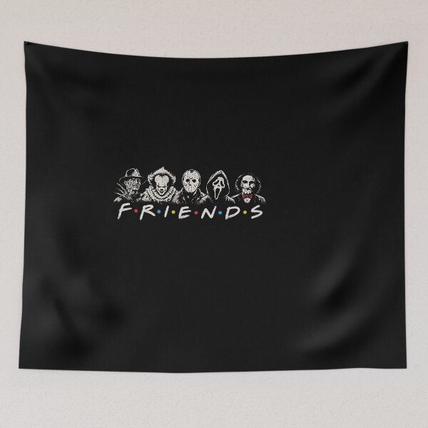 Item preview, Friends Horr Movie, Jason-Freddy-Ghostface Funny Halloween designed and sold by Fish.art.