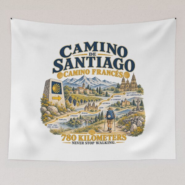 Item preview, Camino de Santiago Camino Francés – Pilgrim Hiking Adventure Spain designed and sold by Studio Pico.