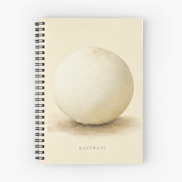 Aperçu de l'œuvre Puffball Mushroom Watercolor | Cottagecore Wall Art créée et vendue par FixationStudio.