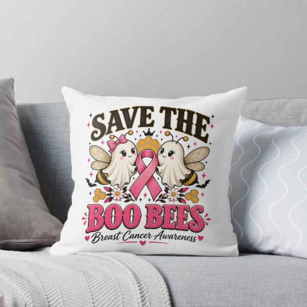 Item preview, Save The Boo Bees Breast Cancer Awareness Halloween Ghost Bees    designed and sold by QuirkyQuoteTees.