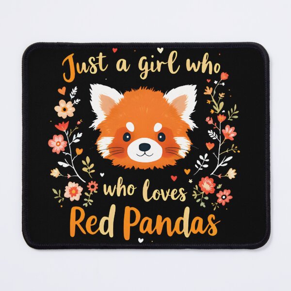 Item preview, Just a Girl Who Loves Red Pandas Cute Floral Gift designed and sold by Zizo-DR44.