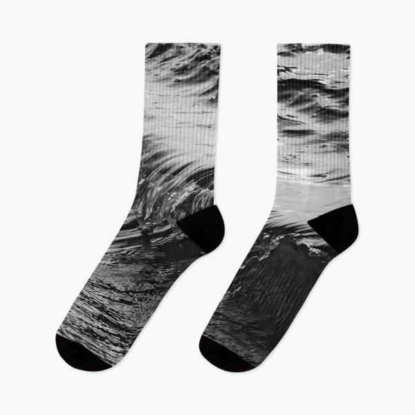 Item preview, Black and White Ocean Wave Motion Photography designed and sold by Daviean.