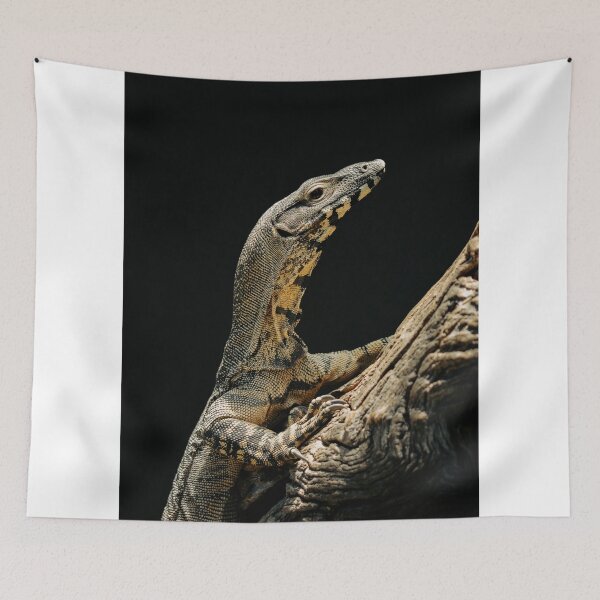 Item preview, Wild Monitor Lizard Clinging to Tree Trunk designed and sold by Daviean.