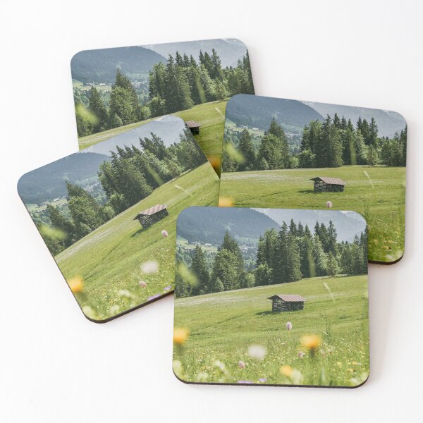 Item preview, Alpine Meadow Wooden Cabin with Mountain View designed and sold by Daviean.