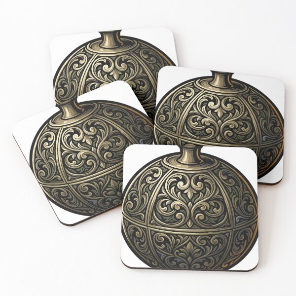 Item preview, Gothic Brass Pomander Sphere — Dark Herbalist Relic Emblem designed and sold by IllumeInk.
