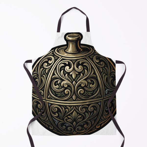 Item preview, Gothic Brass Pomander Sphere — Dark Herbalist Relic Emblem designed and sold by IllumeInk.