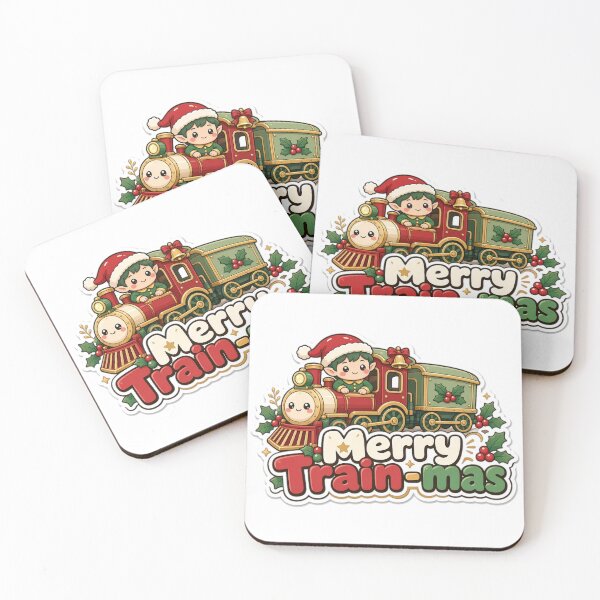Item preview, Model Train Christmas Merry Train-mas Gift designed and sold by Soft Merch.