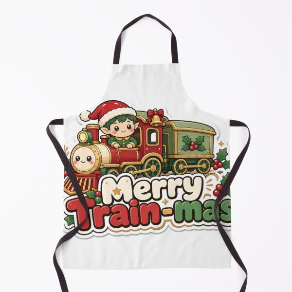 Artikelvorschau, Model Train Christmas Merry Train-mas Gift entworfen und verkauft von Soft Merch.