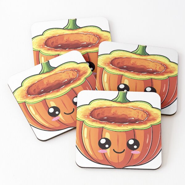 Item preview, Kawaii Roasted Acorn Squash with a Sweet Happy Face — Cozy Thanksgiving Treat designed and sold by pumsquare.