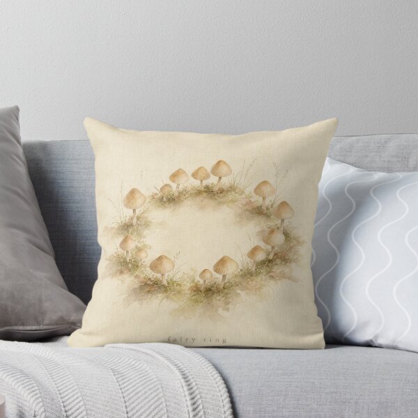 Item preview, Fairy Ring Mushroom Watercolor | Cottagecore Wall Art designed and sold by FixationStudio.