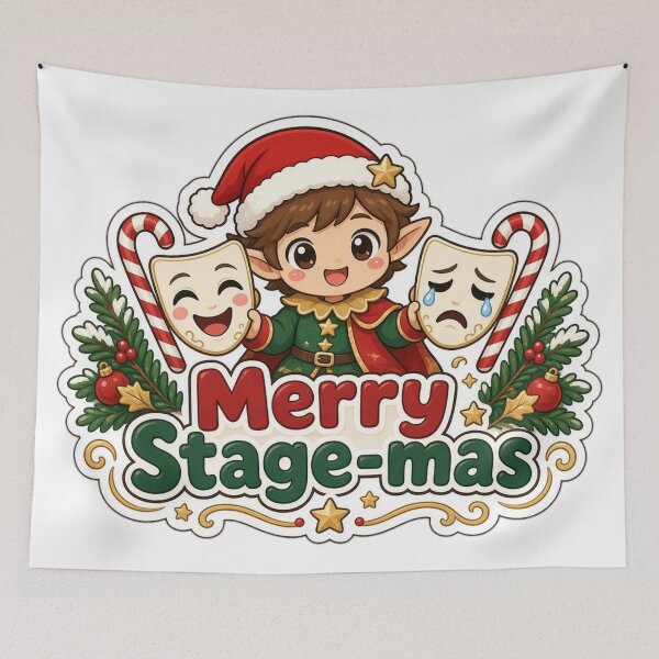 Artikelvorschau, Actor Christmas Merry Stage-mas Gift entworfen und verkauft von Soft Merch.
