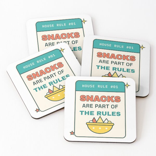 Item preview, Snacks Are Part of the Rules - Funny Game Night Sign designed and sold by Playful Paper Club.