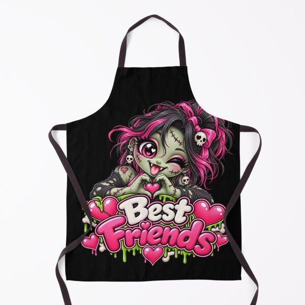 Item preview, Best Friends Female Zombie – Cute Creepy Kawaii Undead Girl designed and sold by aventi24.