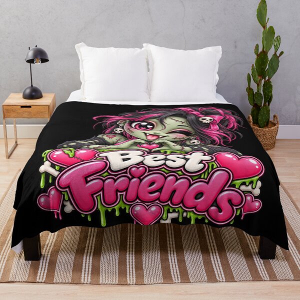Item preview, Best Friends Female Zombie – Cute Creepy Kawaii Undead Girl designed and sold by aventi24.